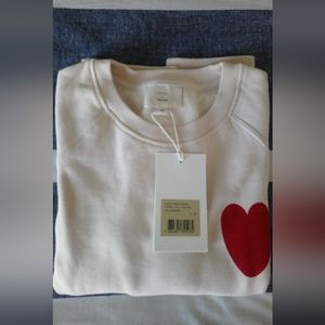 NWT Sezane Heart Sweatshirt